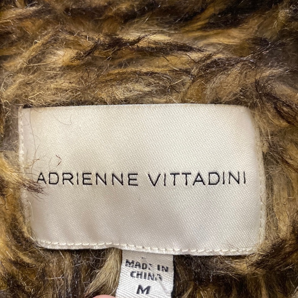 Adrienne Vittadini Burgundy Quilted Utility Vest Faux Fur Lined Snap Zip Medium - Picture 6 of 11